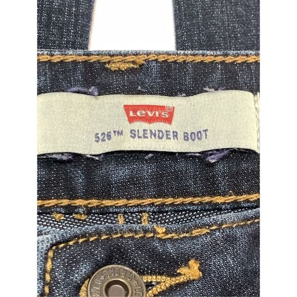 Levi's Women's Five Pocket Style Denim 526 Slender Boot Jeans Blue Size 8 - Picture 6 of 9